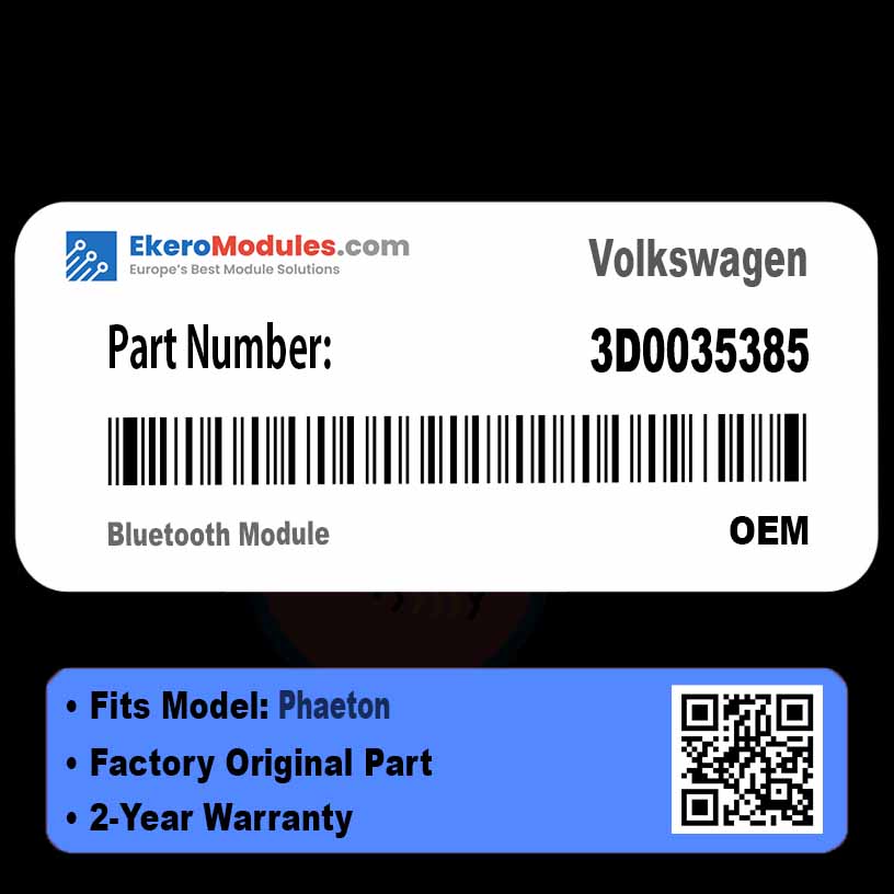 3D0035385 Bluetooth Module | Volkswagen Phaeton | Genuine OEM Part