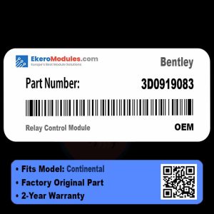 3D0919083 Relay Control Module | Bentley Continental | Genuine OEM Part