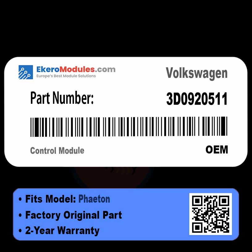 3D0920511 Control Module | Volkswagen Phaeton | Genuine OEM Part