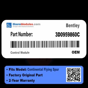 3D0959860C Control Module | Bentley Continental Flying Spur | Genuine OEM Part
