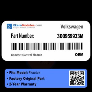 3D0959933M Comfort Control Module | Volkswagen Phaeton | Genuine OEM Part
