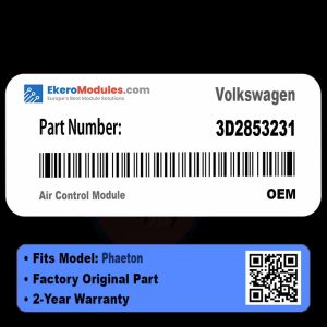 3D2853231 Air Control Module | Volkswagen Phaeton | Genuine OEM Part