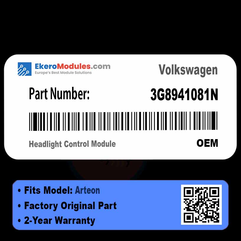 3G8941081N Headlight Control Module | Volkswagen Arteon | Genuine OEM Part