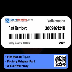 3Q0906121B Relay Control Module | Volkswagen Tiguan | Genuine OEM Part