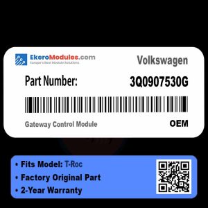3Q0907530G Gateway Control Module | Volkswagen T-Roc | Genuine OEM Part