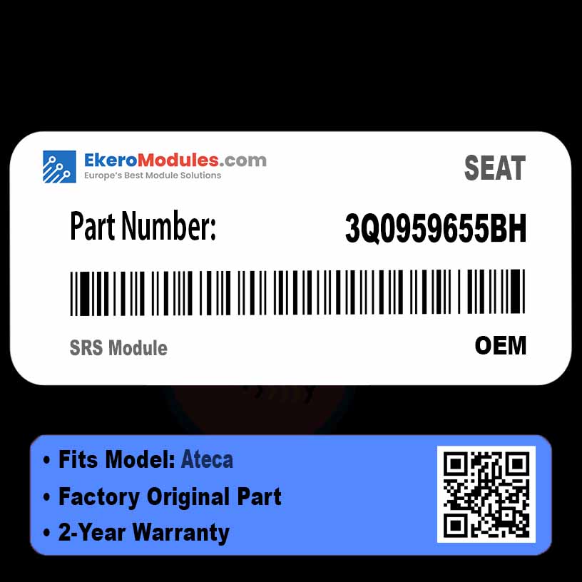 3Q0959655BH SRS Module | SEAT Ateca | Genuine OEM Part