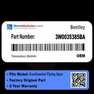 3W0035385BA Telematics Module | Bentley Continental Flying Spur | Genuine OEM Part
