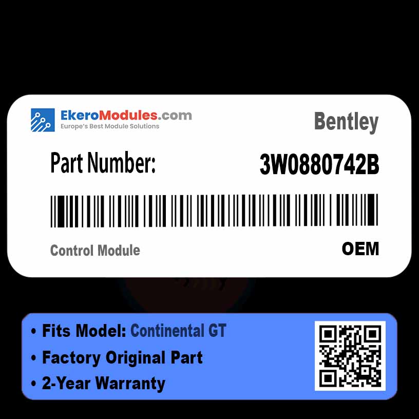 3W0880742B Control Module | Bentley Continental GT | Genuine OEM Part