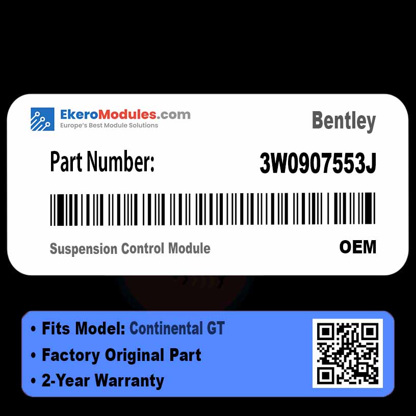 3W0907553J Suspension Control Module | Bentley Continental GT | Genuine OEM Part