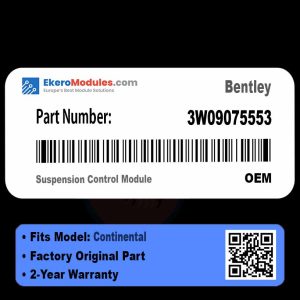 3W09075553 Suspension Control Module | Bentley Continental | Genuine OEM Part