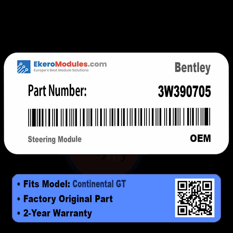 3W390705 Steering Module | Bentley Continental GT | Genuine OEM Part