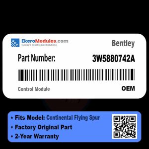 3W5880742A Control Module | Bentley Continental Flying Spur | Genuine OEM Part