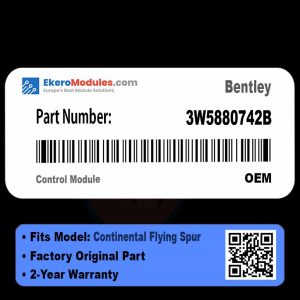 3W5880742B Control Module | Bentley Continental Flying Spur | Genuine OEM Part