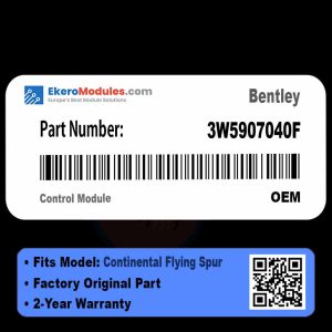 3W5907040F Control Module | Bentley Continental Flying Spur | Genuine OEM Part