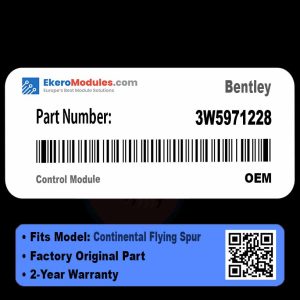 3W5971228 Control Module | Bentley Continental Flying Spur | Genuine OEM Part
