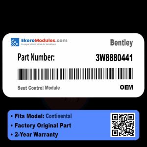 3W8880441 Seat Control Module | Bentley Continental | Genuine OEM Part