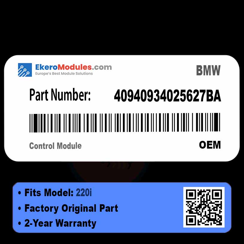 40940934025627BA Control Module | BMW 220i | Genuine OEM Part