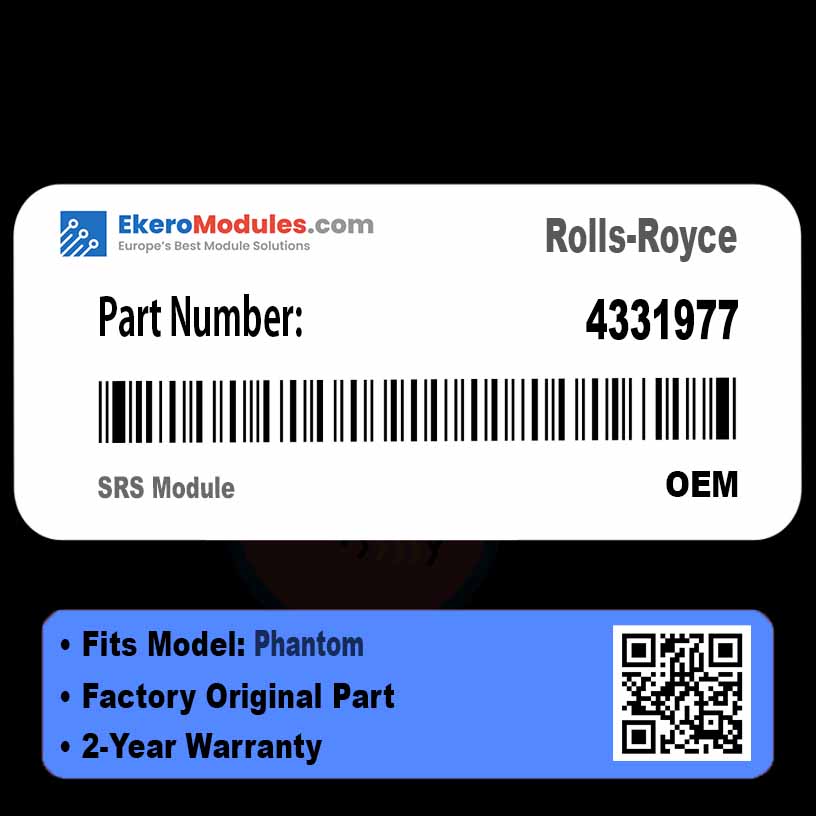 4331977 SRS Module | Rolls-Royce Phantom | Genuine OEM Part