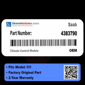 4383790 Climate Control Module | Saab 900 | Genuine OEM Part