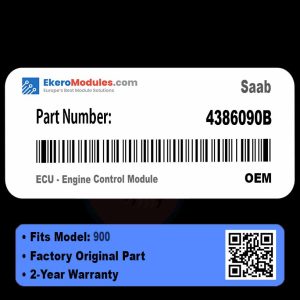 4386090B ECU - Engine Control Module | Saab 900 | Genuine OEM Part