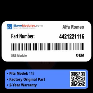 4421221116 SRS Module | Alfa Romeo 145 | Genuine OEM Part