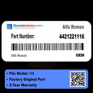 4421221116 SRS Module | Alfa Romeo 146 | Genuine OEM Part