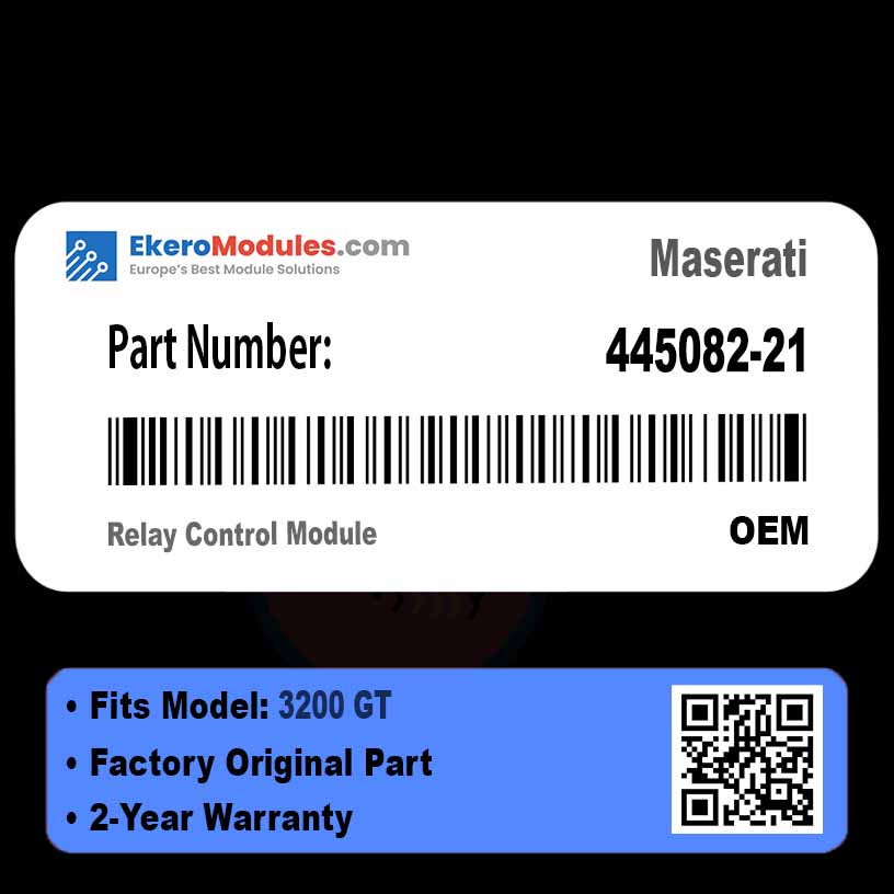 445082-21 Relay Control Module | Maserati 3200 GT | Genuine OEM Part