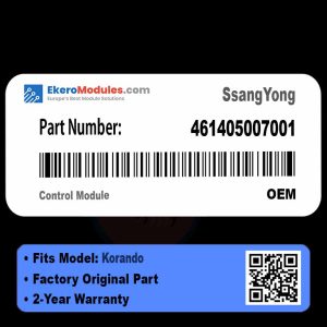 461405007001 Control Module | SsangYong Korando | Genuine OEM Part