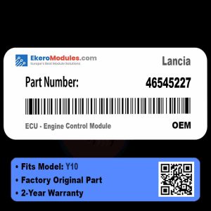 46545227 ECU - Engine Control Module | Lancia Y10 | Genuine OEM Part