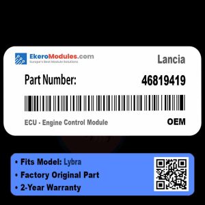46819419 ECU - Engine Control Module | Lancia Lybra | Genuine OEM Part