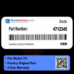 4712345 Comfort Control Module | Saab 900 | Genuine OEM Part