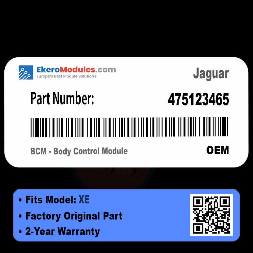 475123465 BCM - Body Control Module | Jaguar XE | Genuine OEM Part