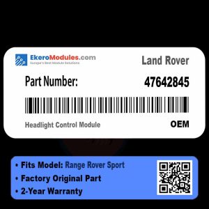 47642845 Headlight Control Module | Land Rover Range Rover Sport | Genuine OEM Part