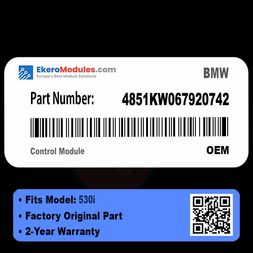 4851KW067920742 Control Module | BMW 530i | Genuine OEM Part