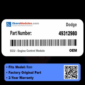 49312980 ECU - Engine Control Module | Dodge Ram | Genuine OEM Part