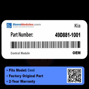 49D881-1001 Control Module | Kia Ceed | Genuine OEM Part