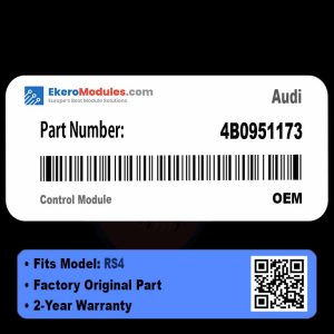 4B0951173 Control Module | Audi RS4 | Genuine OEM Part
