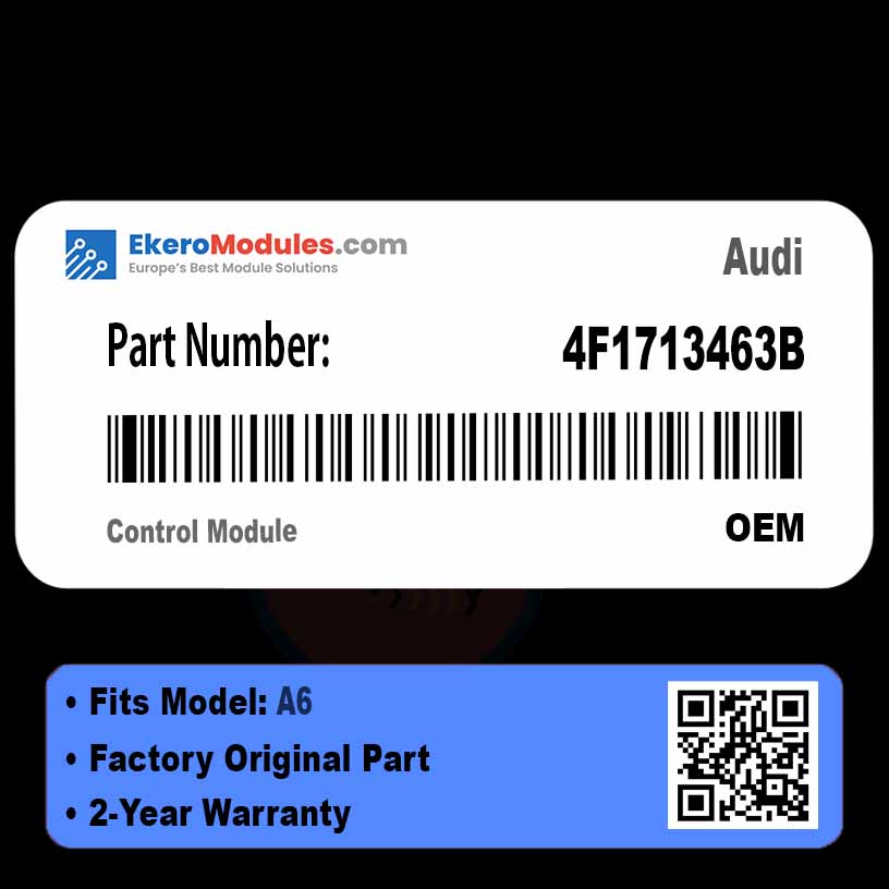 4F1713463B Control Module | Audi A6 | Genuine OEM Part