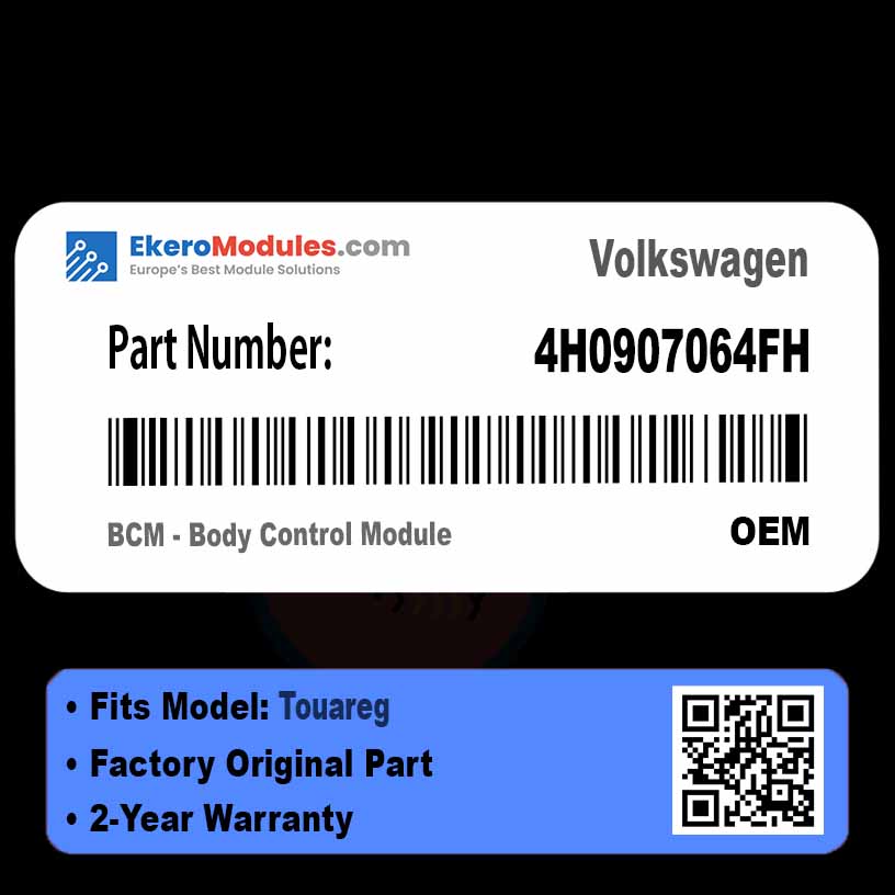 4H0907064FH BCM - Body Control Module | Volkswagen Touareg | Genuine OEM Part