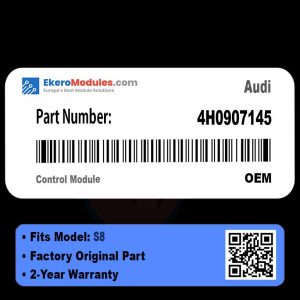 4H0907145 Control Module | Audi S8 | Genuine OEM Part