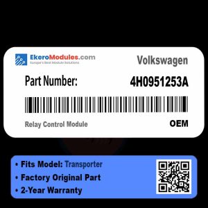 4H0951253A Relay Control Module | Volkswagen Transporter | Genuine OEM Part