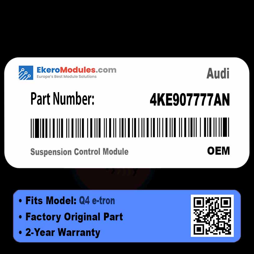 4KE907777AN Suspension Control Module | Audi Q4 e-tron | Genuine OEM Part