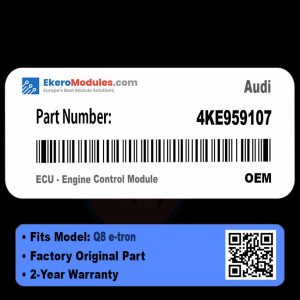 4KE959107 ECU - Engine Control Module | Audi Q8 e-tron | Genuine OEM Part