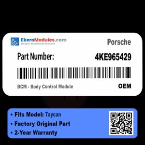 4KE965429 BCM - Body Control Module | Porsche Taycan | Genuine OEM Part
