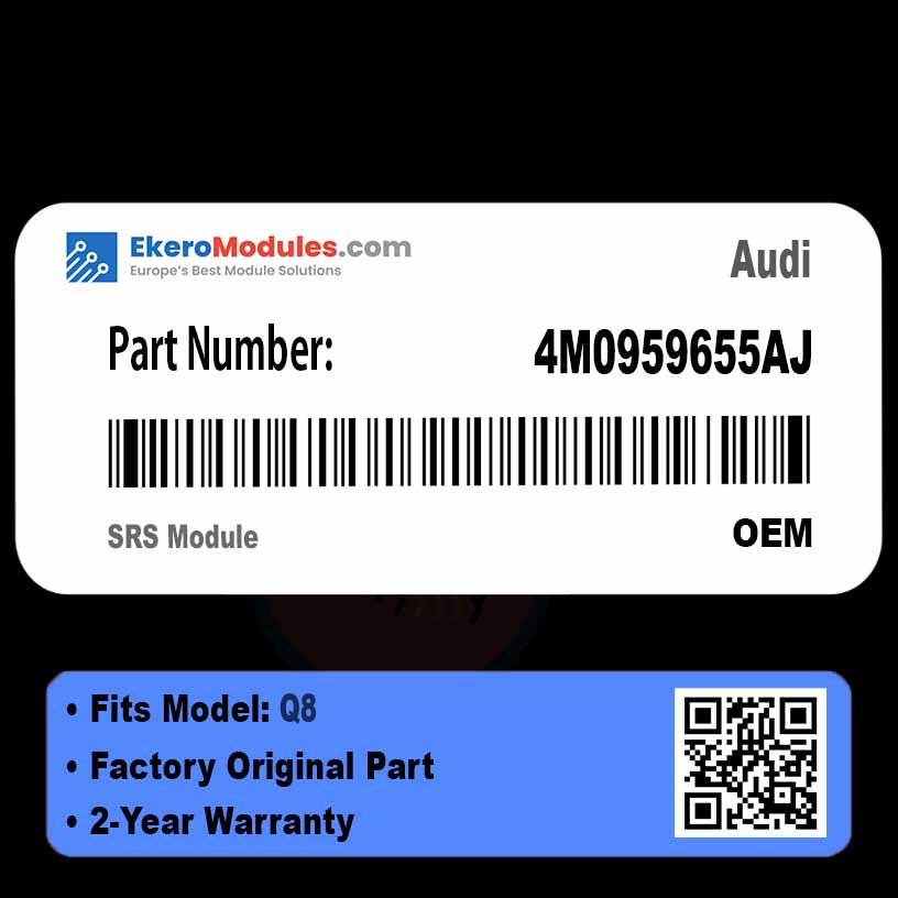 4M0959655AJ SRS Module | Audi Q8 | Genuine OEM Part