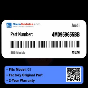 4M0959655BB SRS Module | Audi Q8 | Genuine OEM Part