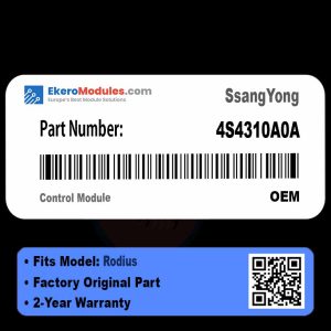 4S4310A0A Control Module | SsangYong Rodius | Genuine OEM Part