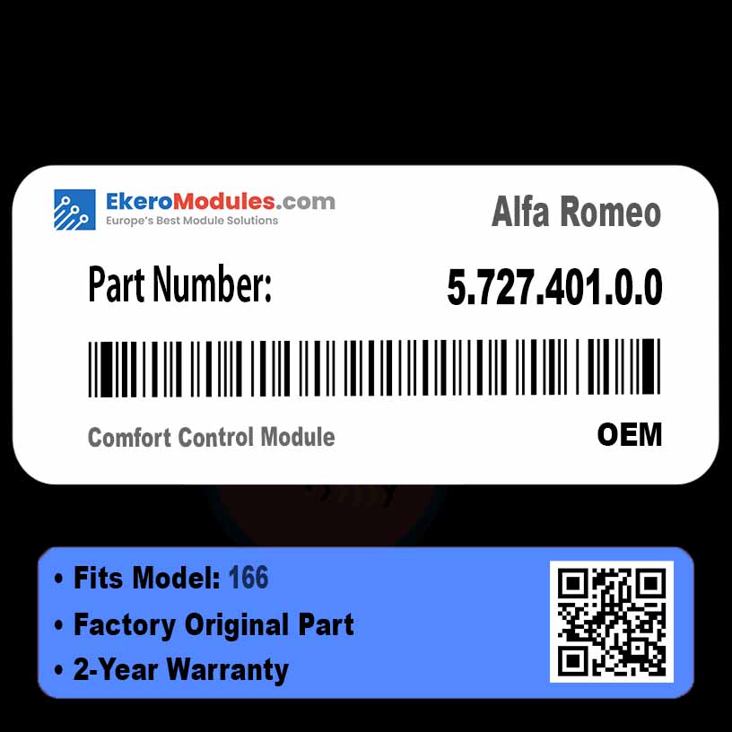 5.727.401.0.0 Comfort Control Module | Alfa Romeo 166 | Genuine OEM Part
