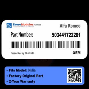 503441722201 Fuse Relay Module | Alfa Romeo Giulia | Genuine OEM Part