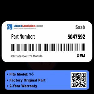 5047592 Climate Control Module | Saab 9-5 | Genuine OEM Part